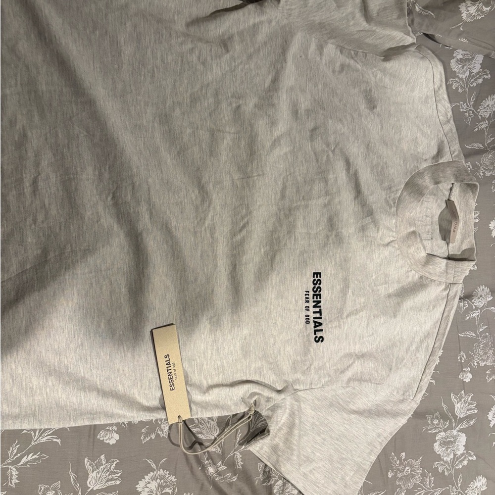 Essentials Light Gray Short Sleeve Tee
